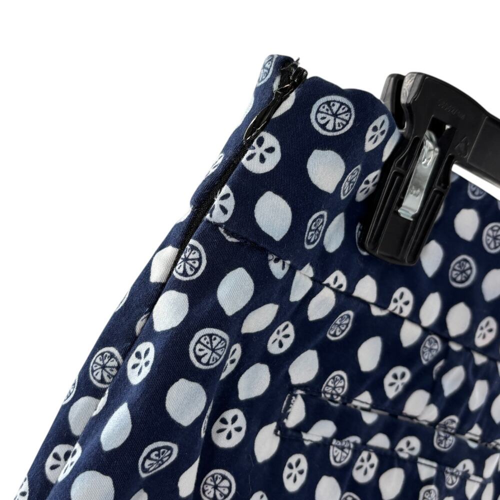 Lilly Pulitzer Blue Kristen Fruit Squirt Print Palm Beach Fit Capri Pants - Picture 9 of 10